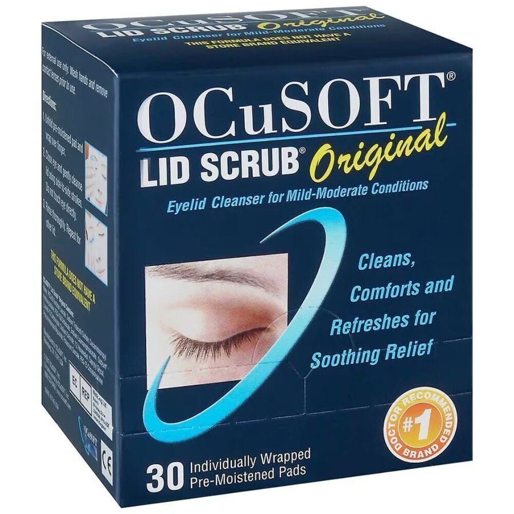 OCuSOFT Lid Scrub Pads Original – New  Refresh & Clean with Ease!